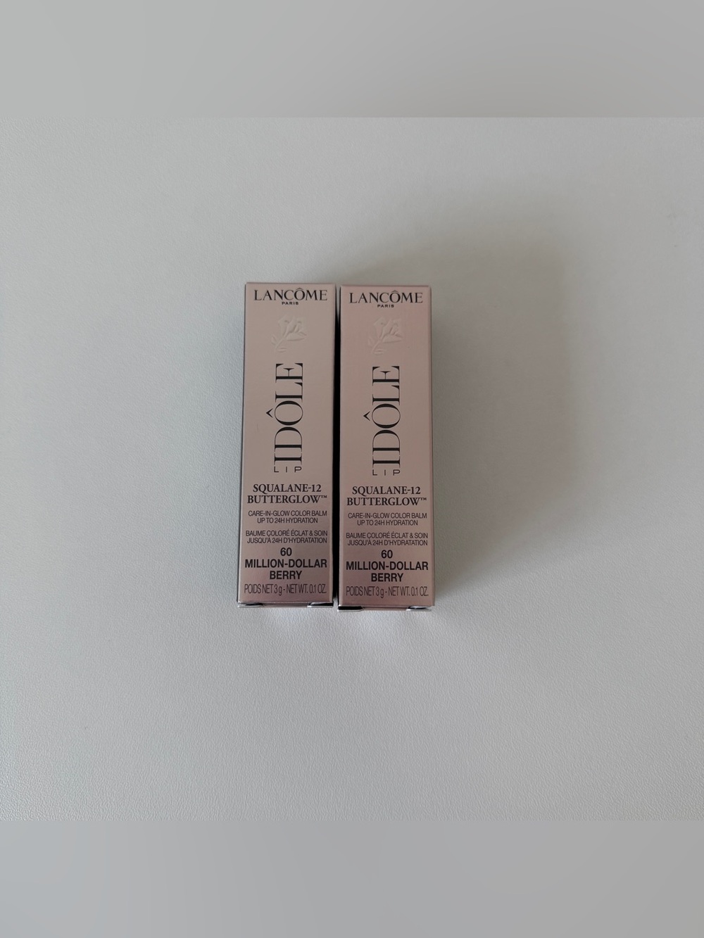 Lancôme Lipstick set of 2 (shade 60 million dollar berry)